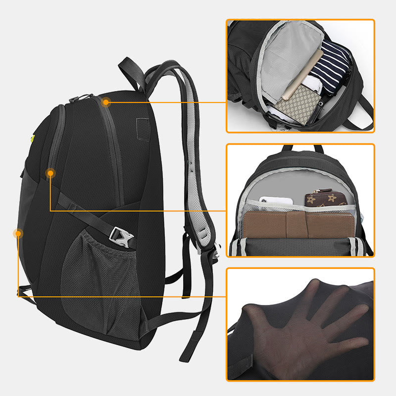 Rucksack für Herren, Outdoor-Reisen, leicht, multifunktional, Wandertasche