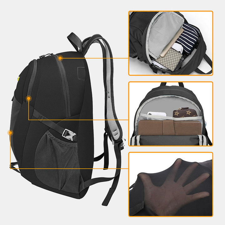 Rucksack für Herren, Outdoor-Reisen, leicht, multifunktional, Wandertasche