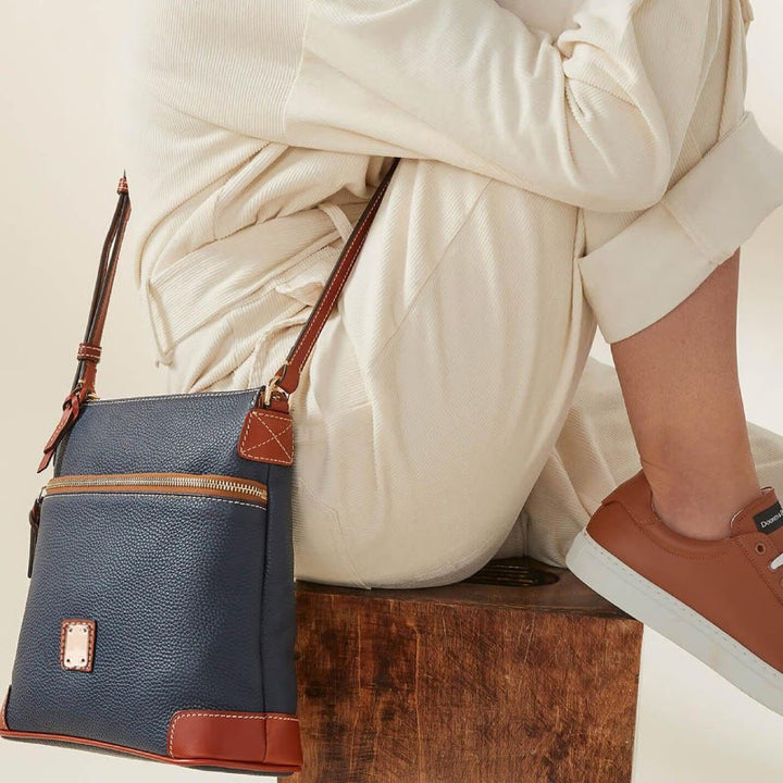 Umhängetasche für Damen, mehrfarbige Ledertasche mit Lychee-Grain-Textur
