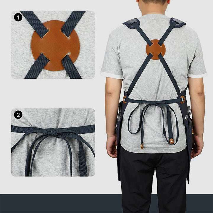 Werkzeugtasche für Männer, Plane, Reparaturmann, Gartenarbeit, Mechaniker, Werkzeugschürze