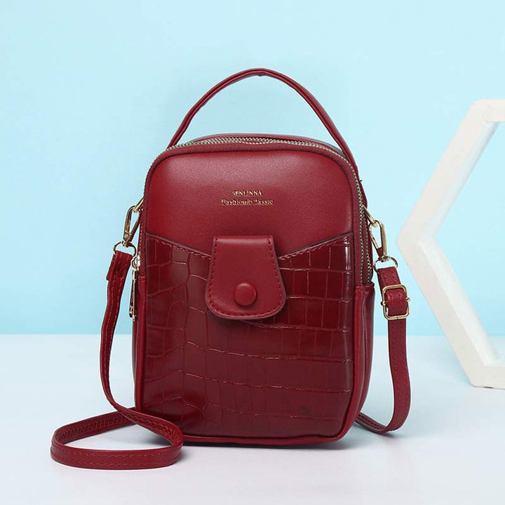 Kleiner Rucksack für Damen, Mehrzweck-Design, Handtasche, Umhängetasche