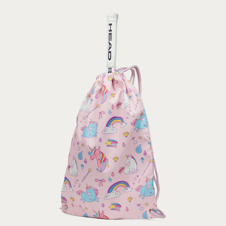 Schlägertasche für Outdoor-Sportarten mit Kordelzug, faltbarer, weicher Rucksack
