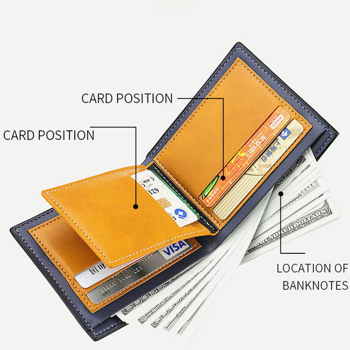 Slimfold-Geldbörse für Herren mit extra großer Kapazität, Passhülle, langlebigen Geldbörsen, Kartenhalter