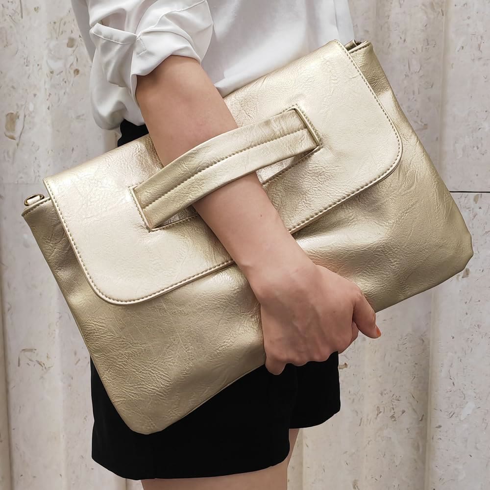 Umhängetasche aus veganem Leder für Damen, modische Handtasche mit Umhängegurt