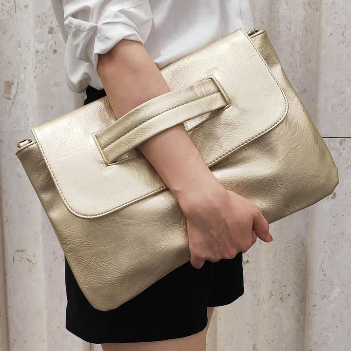 Umhängetasche aus veganem Leder für Damen, modische Handtasche mit Umhängegurt