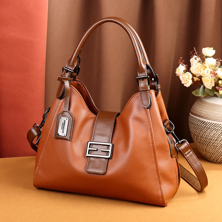 Vintage Unterarm Tasche Frauen Tragbare Große Fach Crossbody Geldbörse