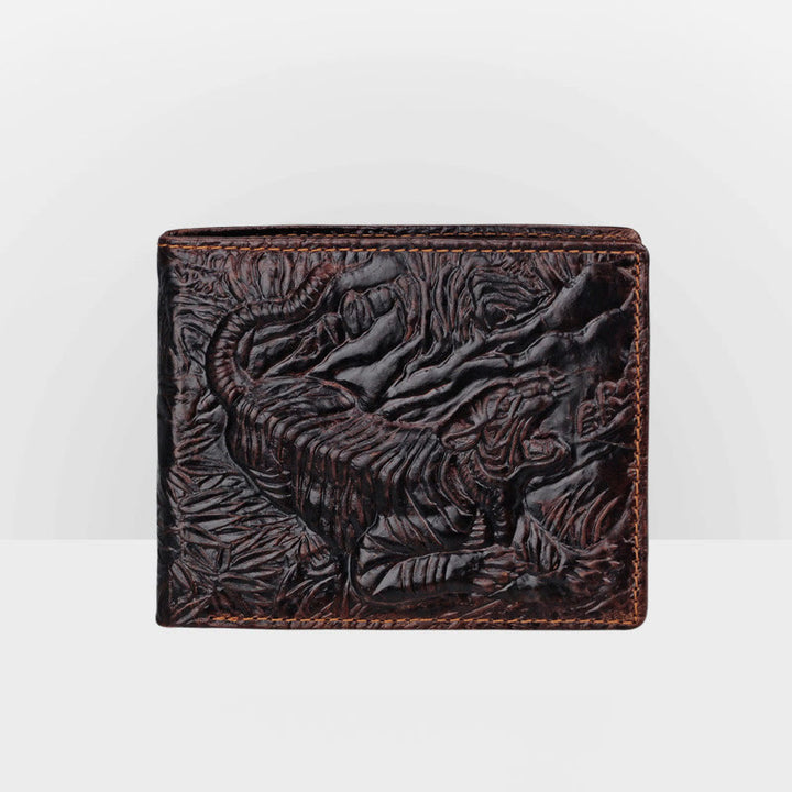 Echtes Leder Krokodil Gravur Brieftasche Retro Bifold Brieftasche