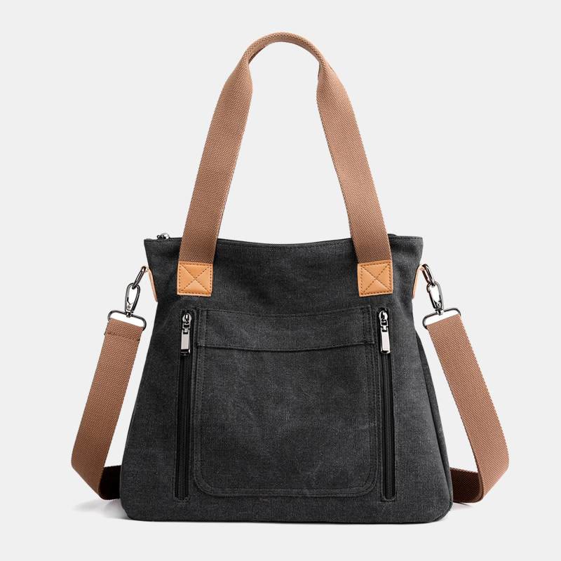 Große Tragetasche aus Canvas für Damen, zum Einkaufen und Reisen