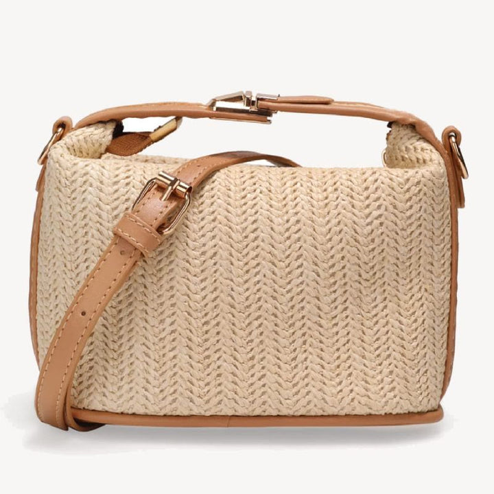Umhängetasche für Damen, Sommer, Strand, Stroh, Schultertasche