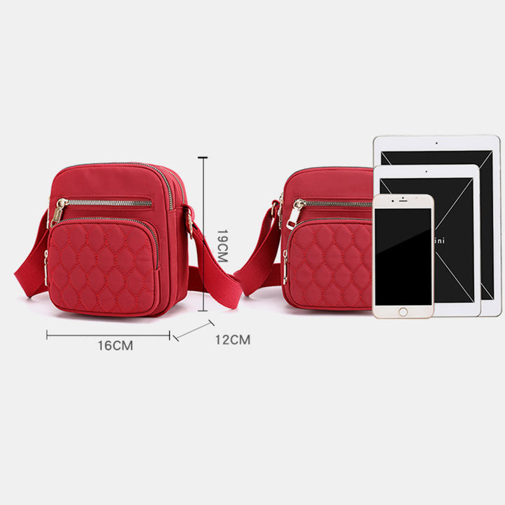 Messenger Bag mit großem Fassungsvermögen und mehreren Taschen