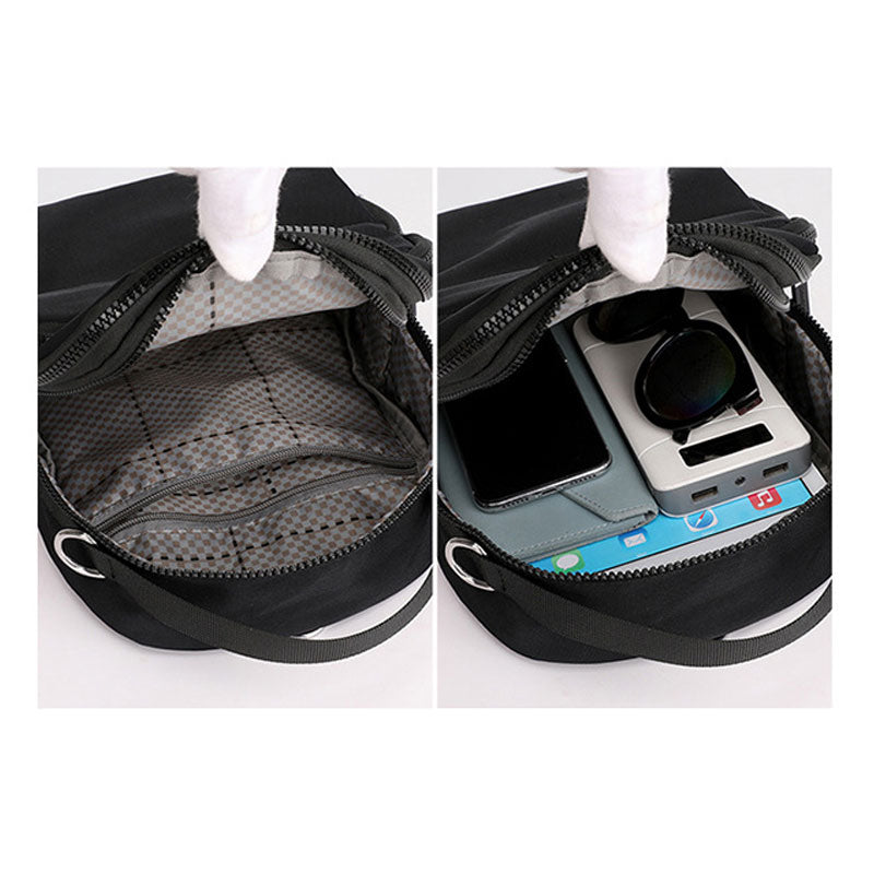 2-Wege-Verwendung Wasserdicht Leichte Casual Rucksack Schultertasche