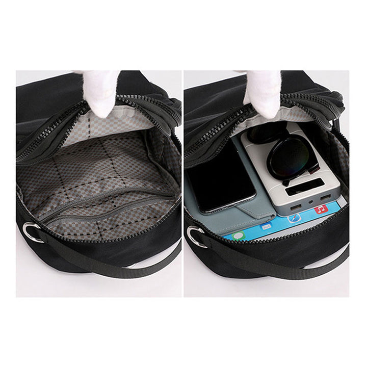 2-Wege-Verwendung Wasserdicht Leichte Casual Rucksack Schultertasche