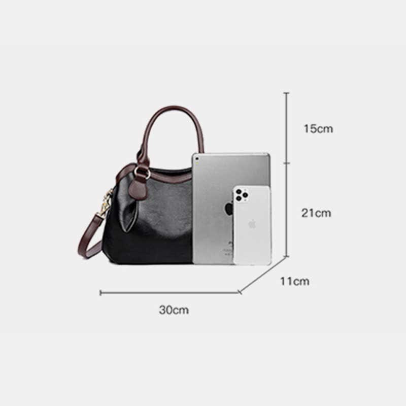 Tragetasche mit drei Fächern für Damen, große Hobo-Handtasche, Umhängetasche