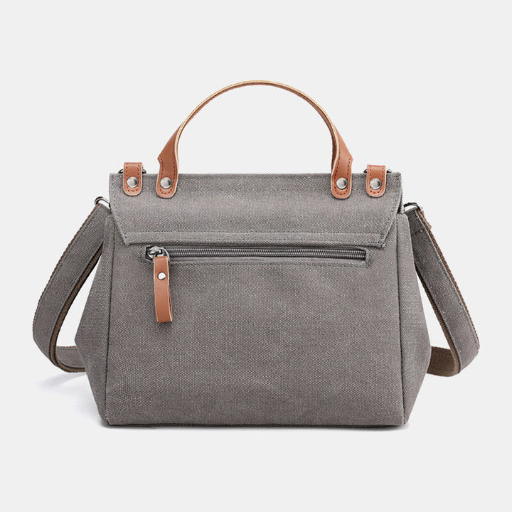 Canvas große Kapazität Vintage Umhängetasche Handtasche