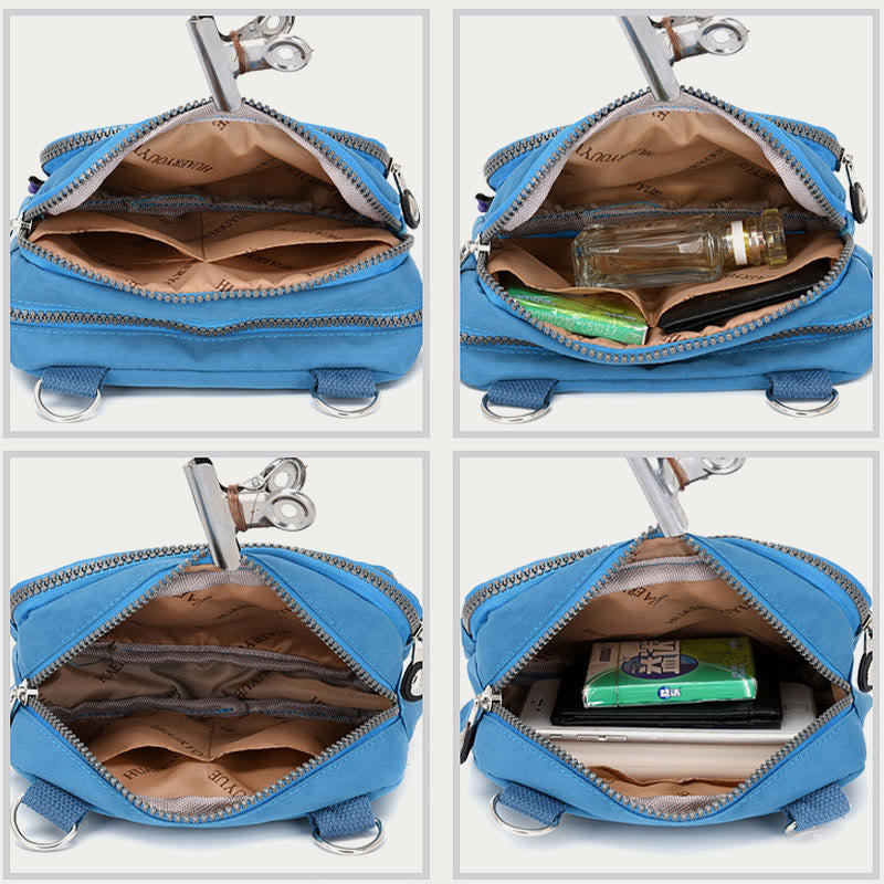 Umhängetasche für Damen, lässig, verstellbarer Riemen, Nylon-Gürteltasche