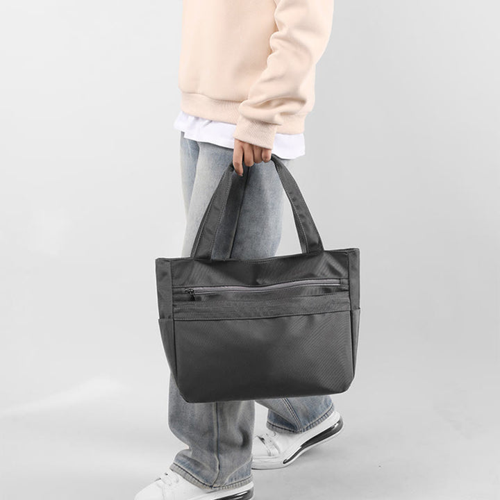 Einkaufstasche für Damen, einfache, lässige Einkaufshandtasche aus Nylon