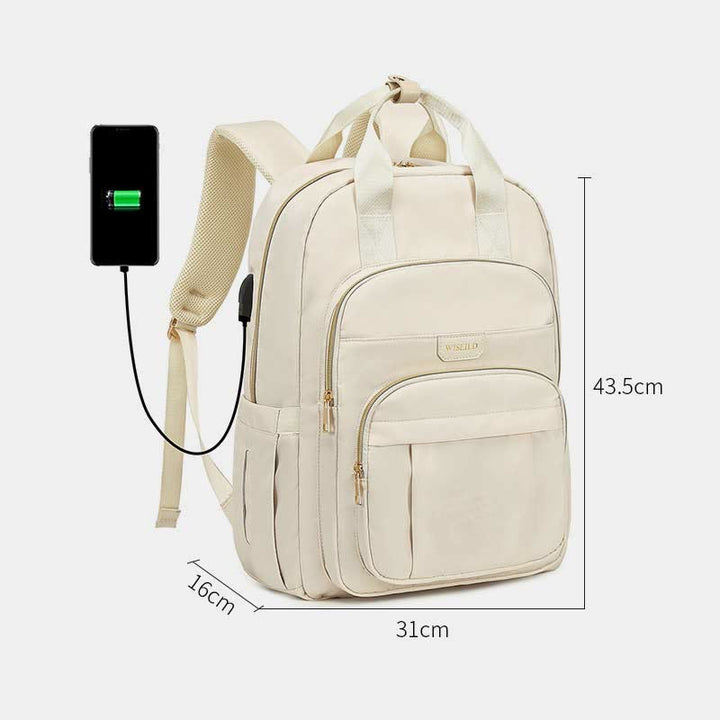 Rucksack für Damen, multifunktional, für den Alltag, Reisen und Freizeit, großes Fassungsvermögen