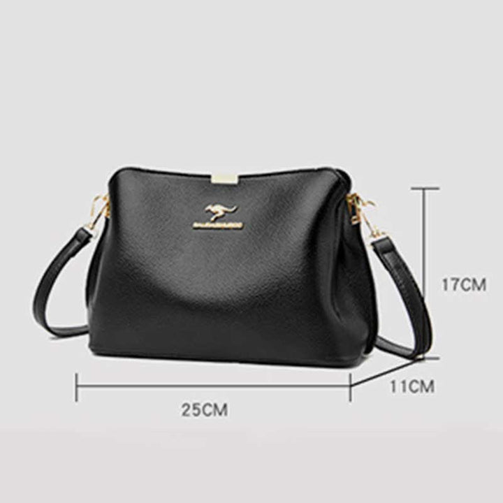 Kleine Umhängetasche aus Leder, Handtaschen, Geldbörsen, dreifache Crossover-Schultertasche