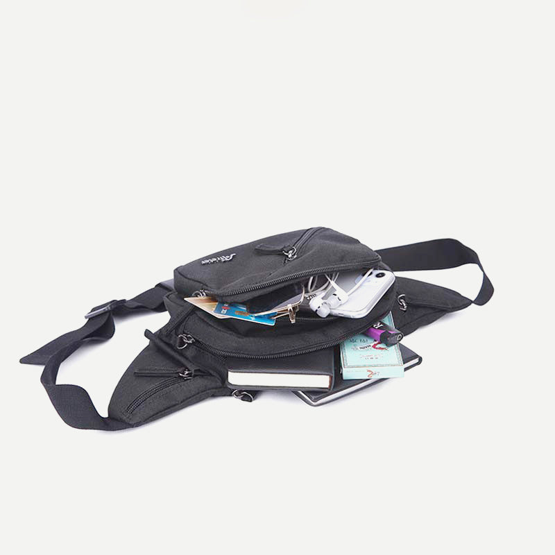 Unisex-Hüfttasche, leichte Brusttasche mit mehreren Taschen, Umhängetasche
