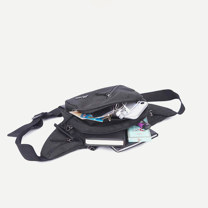 Unisex-Hüfttasche, leichte Brusttasche mit mehreren Taschen, Umhängetasche