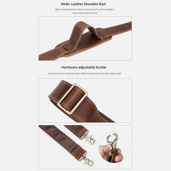 Breiter verstellbarer Lederriemen für Tasche, Retro-Geldbörsen-Zubehör
