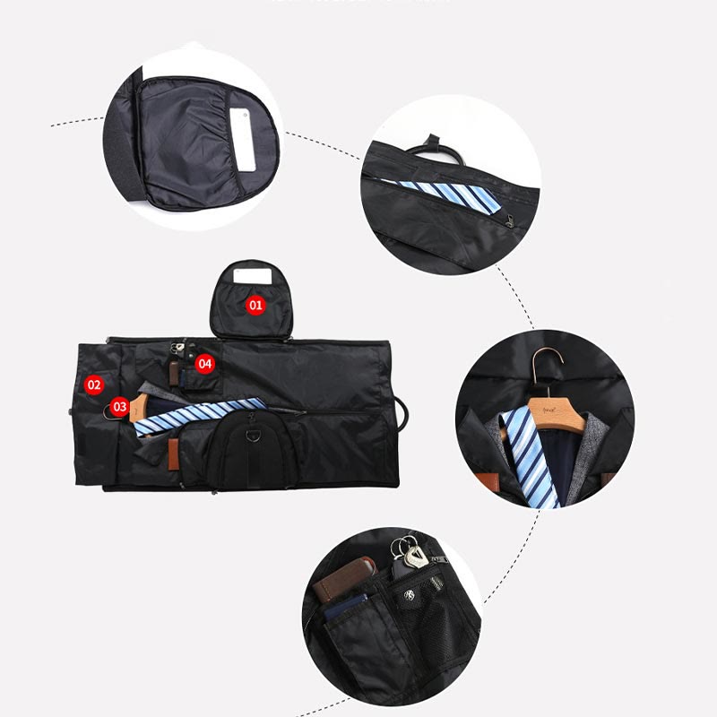 Reisetasche für Herren, große Kapazität, multifunktionale, faltbare Aufbewahrungstasche für Anzüge