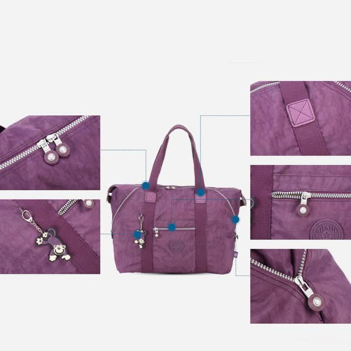 Große Nylon-Handtasche für Damen, leicht, zum Tragen über die Schulter