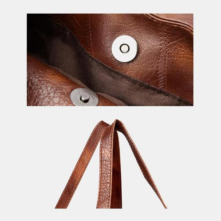 Große Kapazität Simply Fashion Umhängetasche Dreilagige Hobo Bag