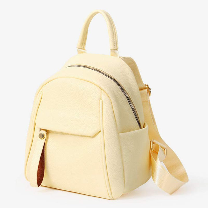 Damen Mini Rucksack Kleiner Reiserucksack Casual PU Leder Tagesrucksack Geldbörsen