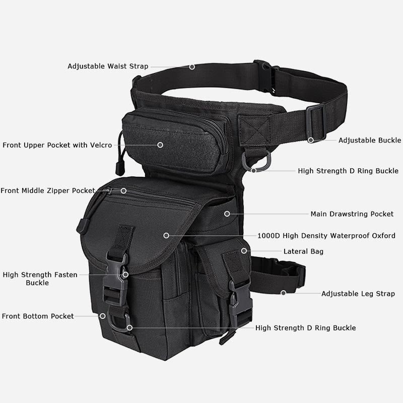 Mehrzweck-Beintasche für Männer im Freien, Reiten, Militär, Oxford, taktische Tasche
