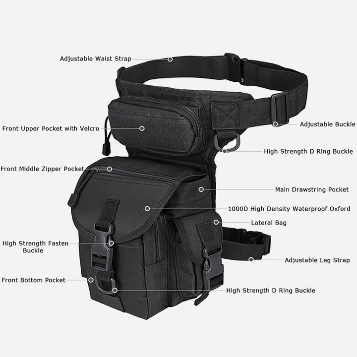 Mehrzweck-Beintasche für Männer im Freien, Reiten, Militär, Oxford, taktische Tasche