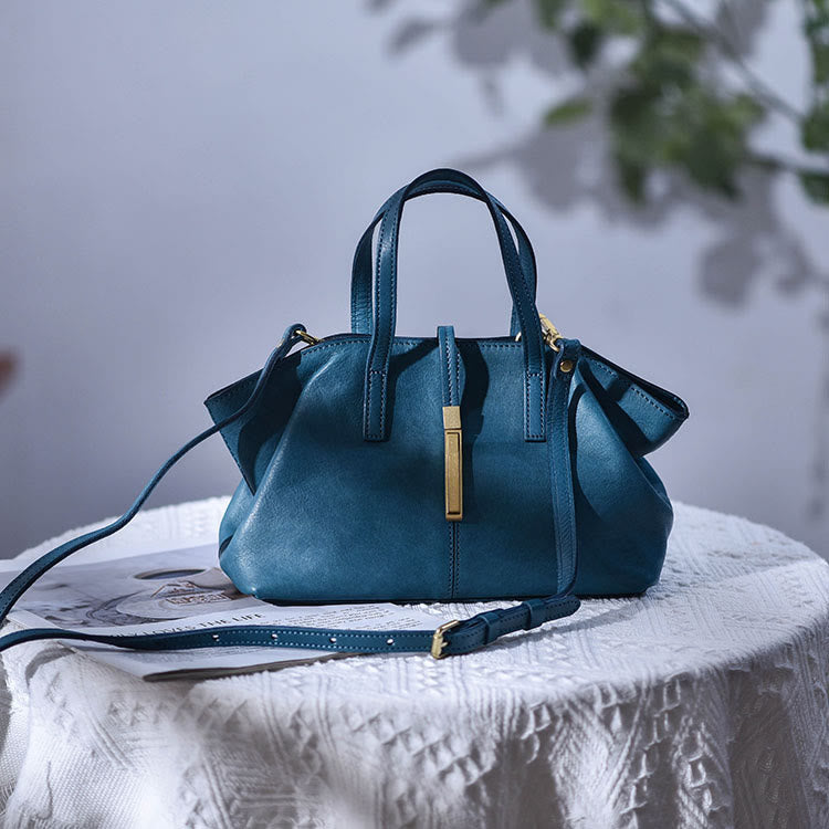 Top-Griff-Tasche für Frauen Dating Vintage Leder Umhängetasche