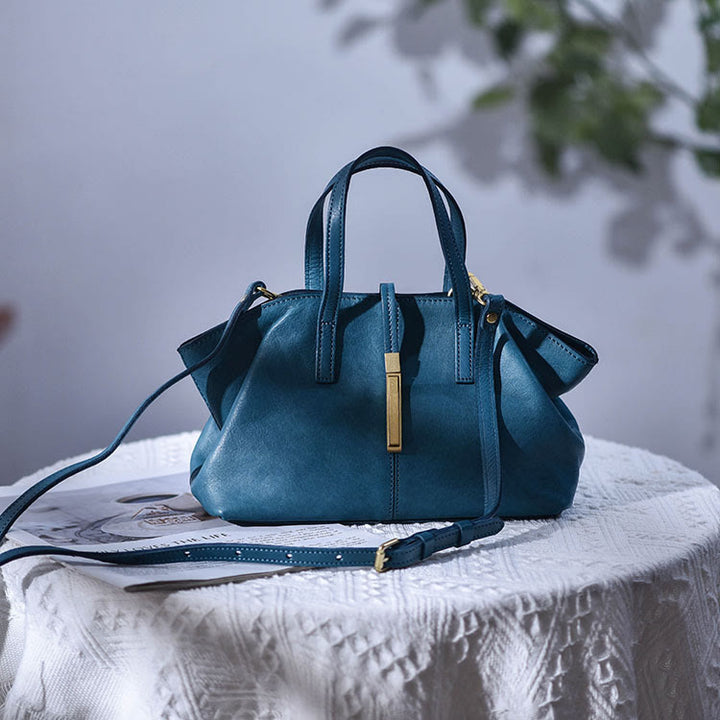 Top-Griff-Tasche für Frauen Dating Vintage Leder Umhängetasche