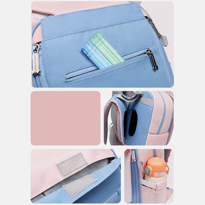 Wasserdichter, leichter Kitten-Rucksack für Schüler, Kinder, Grundschultaschen