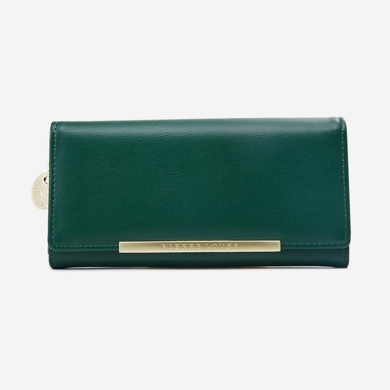 Kreditkartenetui, zweifach faltbare Clutch, große Kapazität, lange Geldbörse für Damen