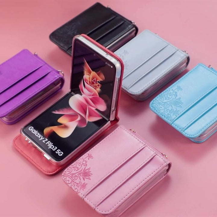 Samsung Galaxy Z Flip 3 Handyhülle Crossbody Handytasche Geldbörse