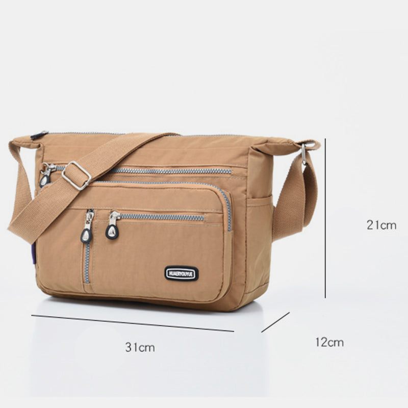 Wasserdichte, leichte, lässige Schultertasche aus Nylon für Damen