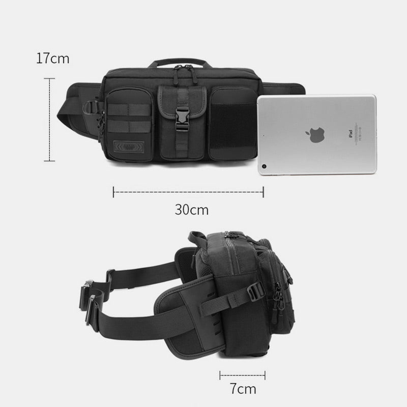 3-Wege-Verwendung Große Kapazität Wasserdicht Atmungsaktiv Bequem Casual Sling Bag Hüfttasche