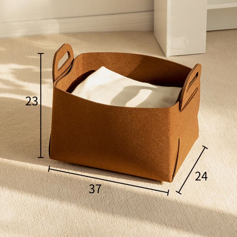 Aufbewahrungstasche für Zuhause, tragbar, Filz, Kleidung, Organizer, Korb, Snackbox