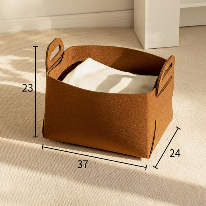 Aufbewahrungstasche für Zuhause, tragbar, Filz, Kleidung, Organizer, Korb, Snackbox