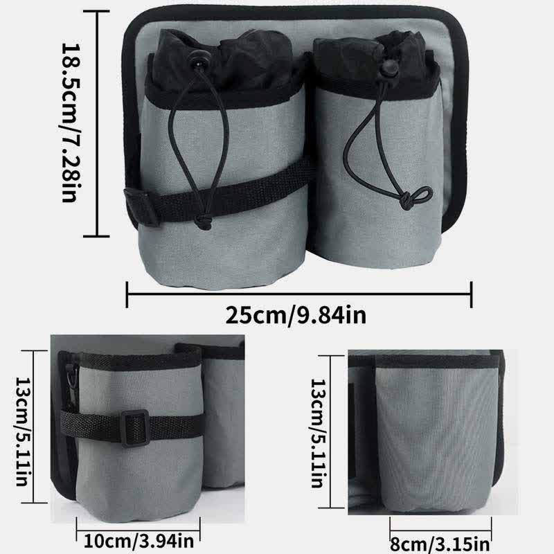 Tragbarer Wasserflaschenhalter-Trägertasche mit 2 Flaschentaschen