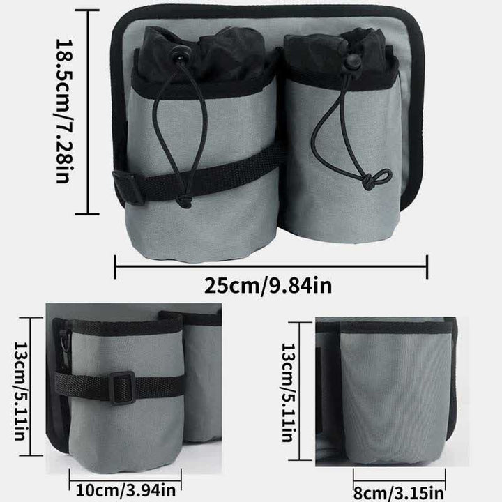 Tragbarer Wasserflaschenhalter-Trägertasche mit 2 Flaschentaschen