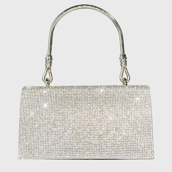 Abendtasche für Damen Glitzer Diamant Leder Leichte Handgelenktasche