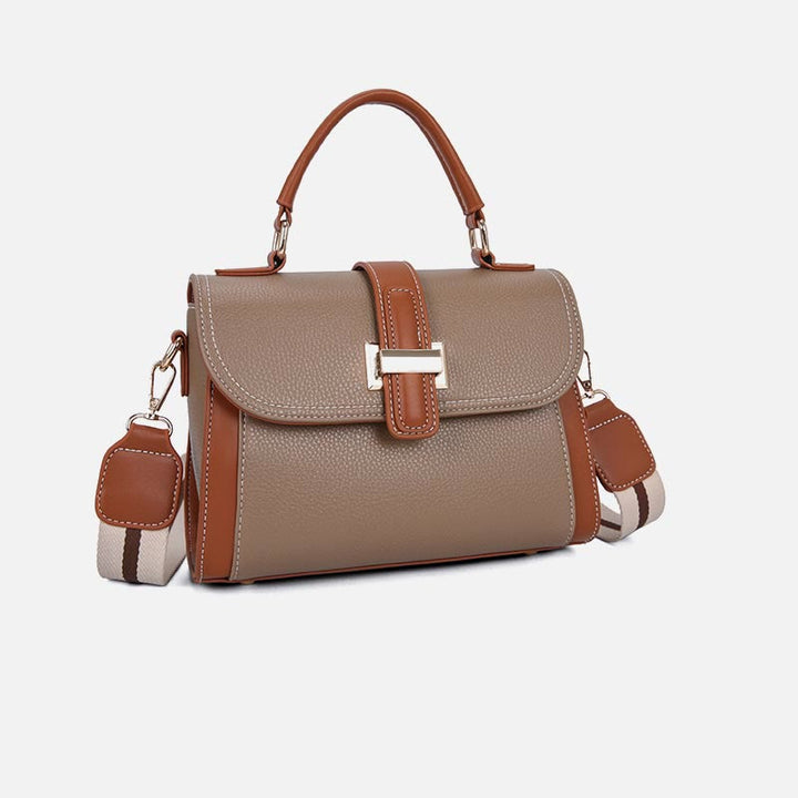 Top-Griff-Tasche für Damen PU-Leder Minimalistische Umhängetasche
