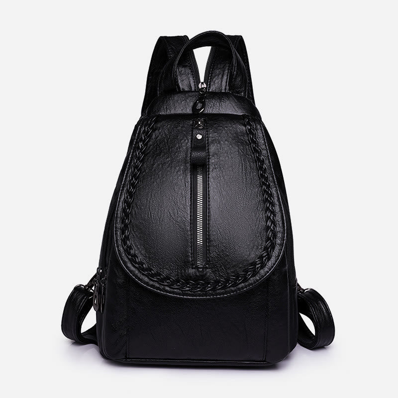 Twist Clamshell Lederrucksack Convetible Sling Bag für Damen