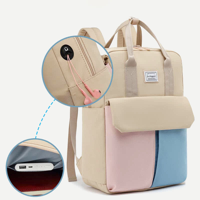 Wasserdichter Mehrzweck-Laptop-Rucksack, College-Schultasche, Büchertasche, Reise-Tagesrucksack