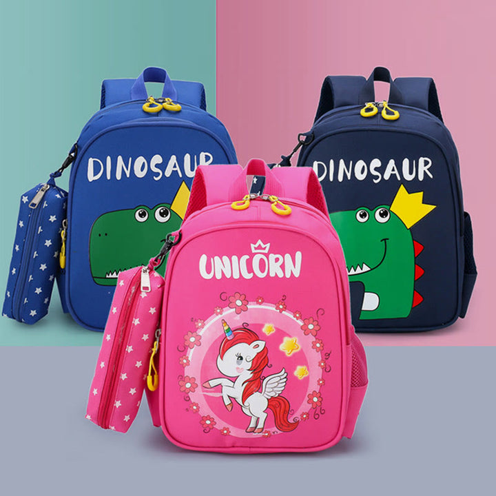 Rucksack für Kinder mit Cartoon-Druck, süßes Einhorn, Kindergarten-Schultasche