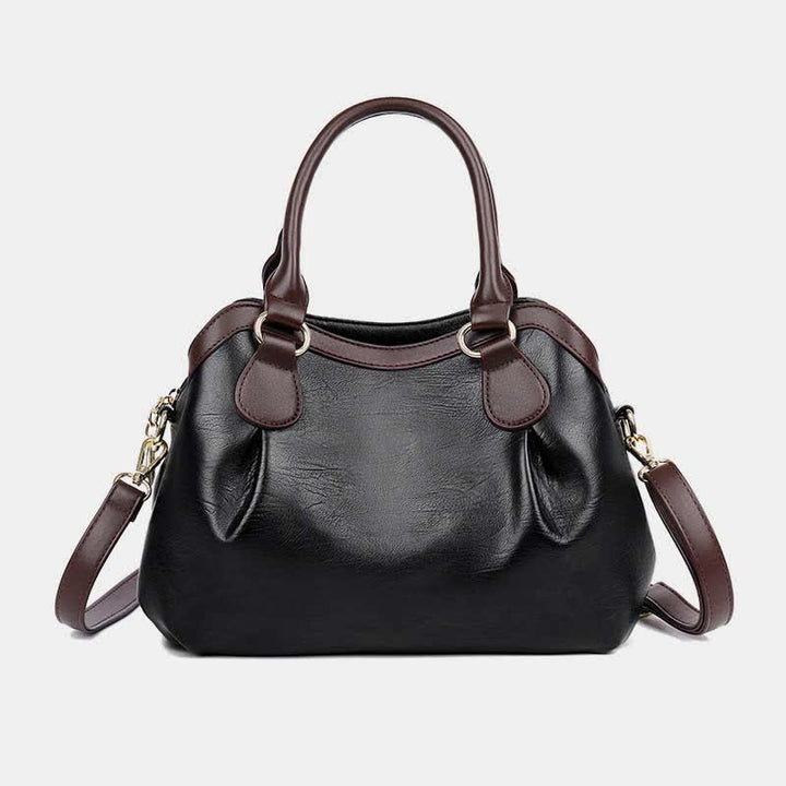 Tragetasche mit drei Fächern für Damen, große Hobo-Handtasche, Umhängetasche