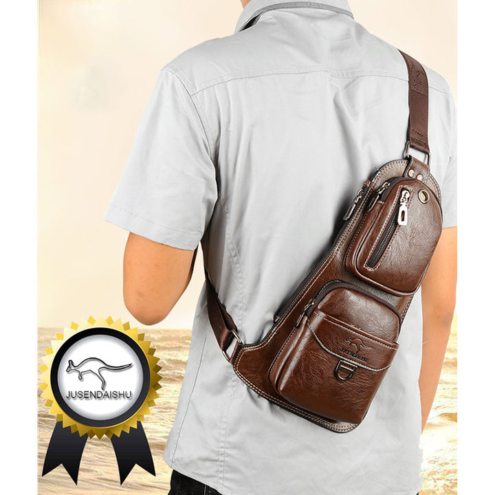 Schultertasche, Rucksack für Herren, Umhängetasche, Brusttasche, Tagesrucksack, Outdoor-Reisen - image 8