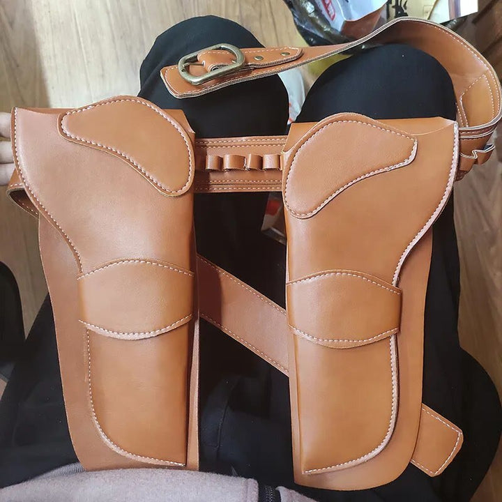 Punk-Mittelalter-Holster für Cosplay, verstellbarer Gürtel, Lederholster